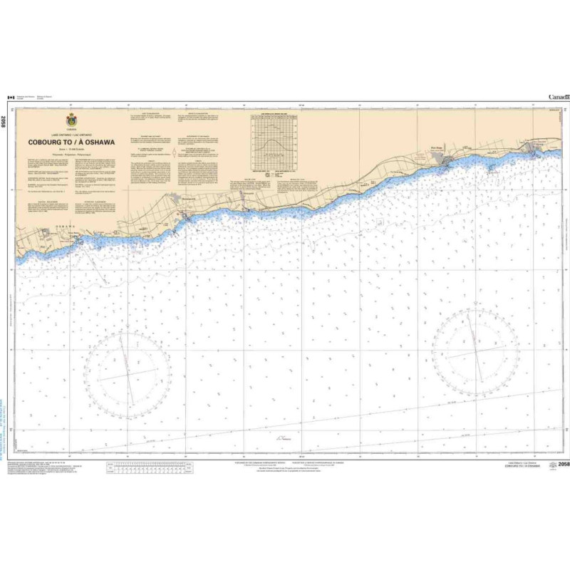 Service Hydrographique du Canada - 2058 - Cobourg to/à Oshawa
