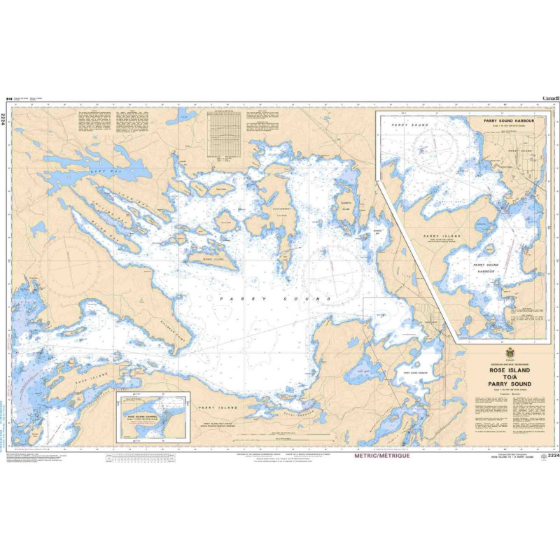 Service Hydrographique du Canada - 2224 - Rose Island to/à Parry Sound