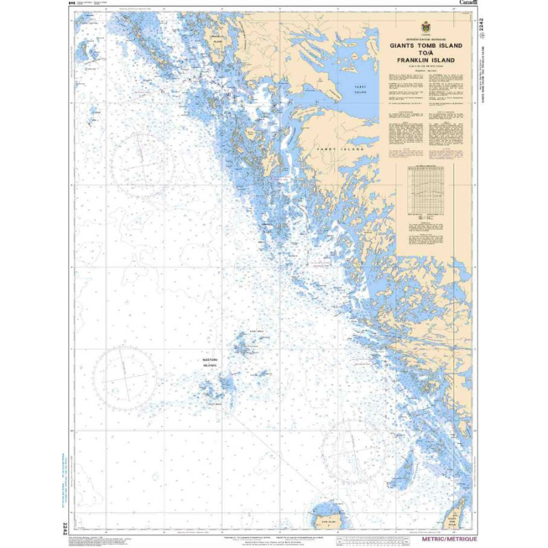 Service Hydrographique du Canada - 2242 - Giants Tomb Island to/à Franklin Island