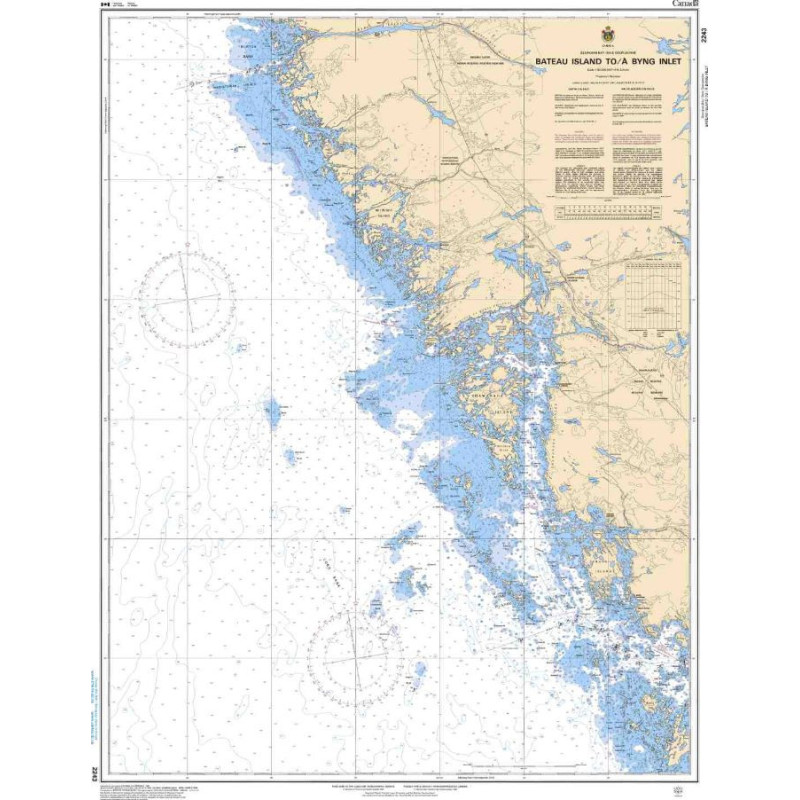 Service Hydrographique du Canada - 2243 - Bateau Island to/à Byng Inlet