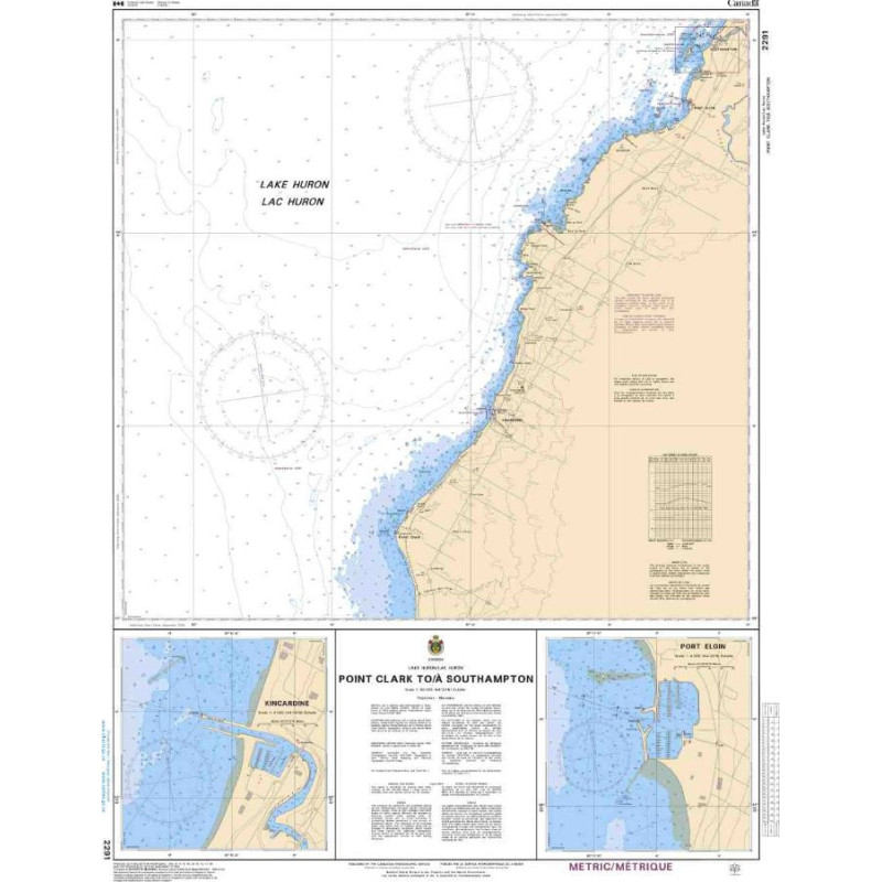 Service Hydrographique du Canada - 2291 - Point Clark to/à Southampton