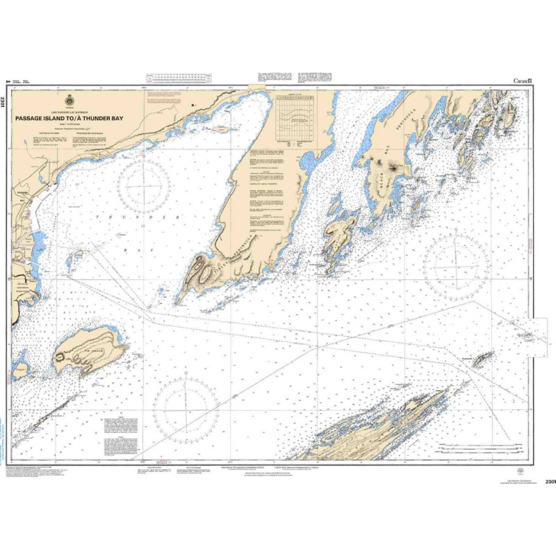 Service Hydrographique du Canada - 2301 - Passage Island to/à Thunder Bay