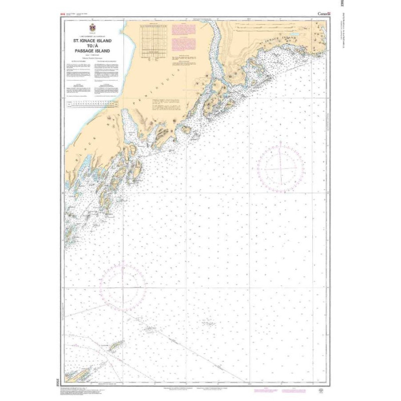 Service Hydrographique du Canada - 2302 - St. Ignace Island to/à Passage Island