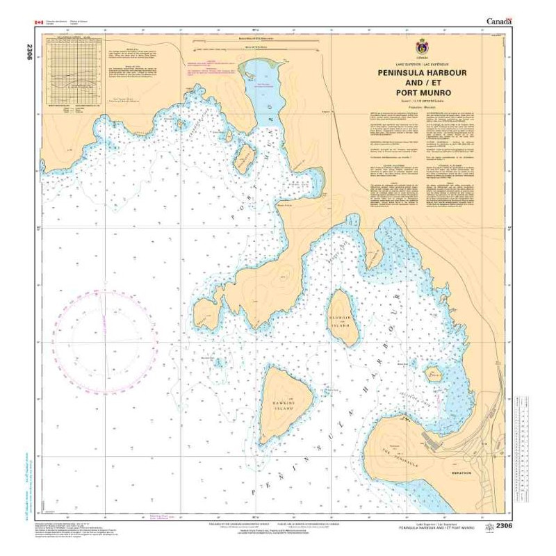 Service Hydrographique du Canada - 2306 - Peninsula Harbour and/et Port Munro