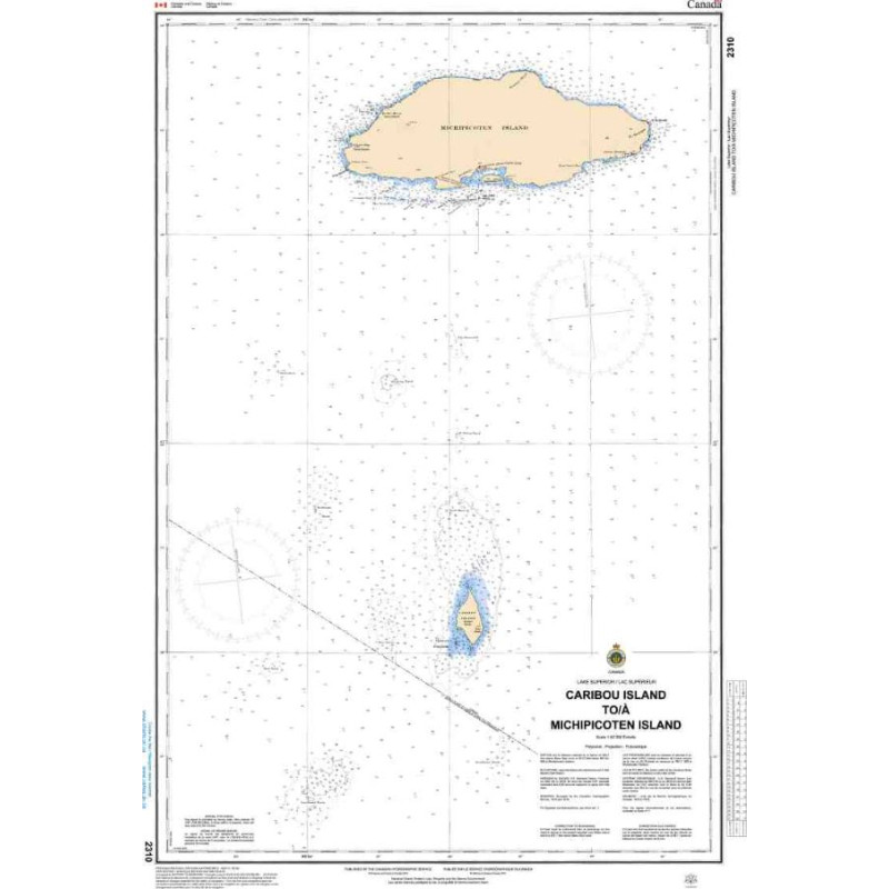 Service Hydrographique du Canada - 2310 - Caribou Island to/à Michipicoten Island