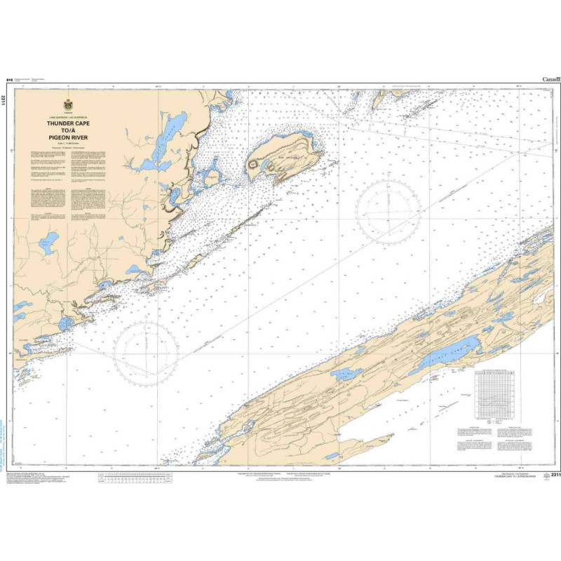 Service Hydrographique du Canada - 2311 - Thunder Cape to/à Pigeon River