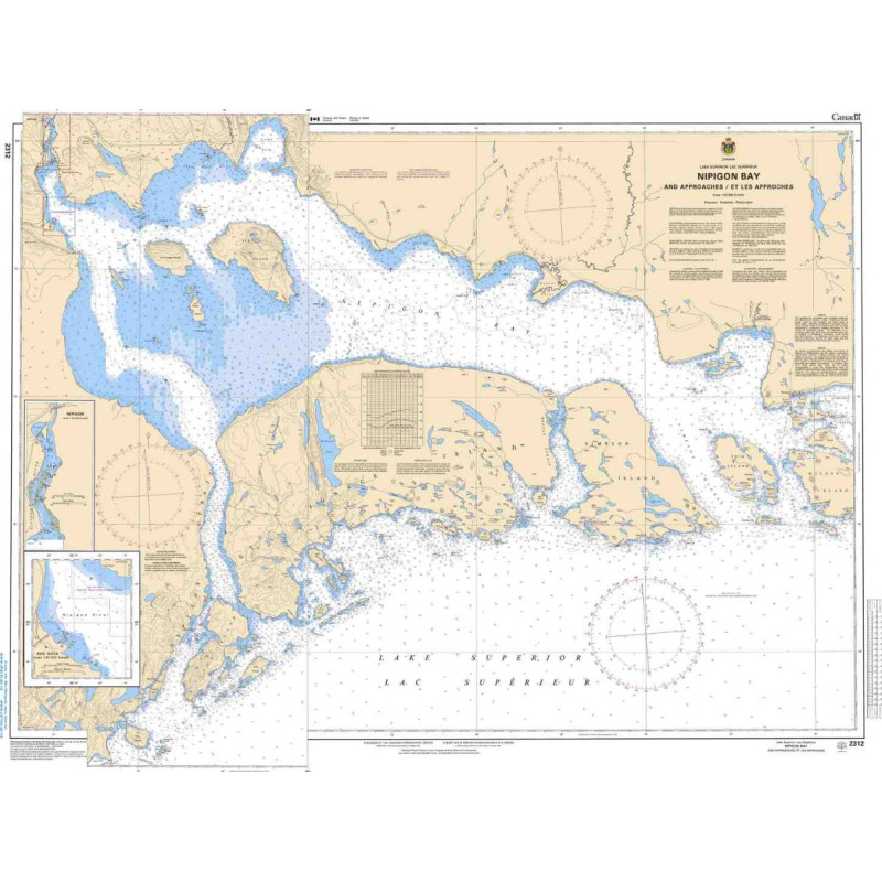 Service Hydrographique du Canada - 2312 - Nipigon Bay and Approaches/et les approches