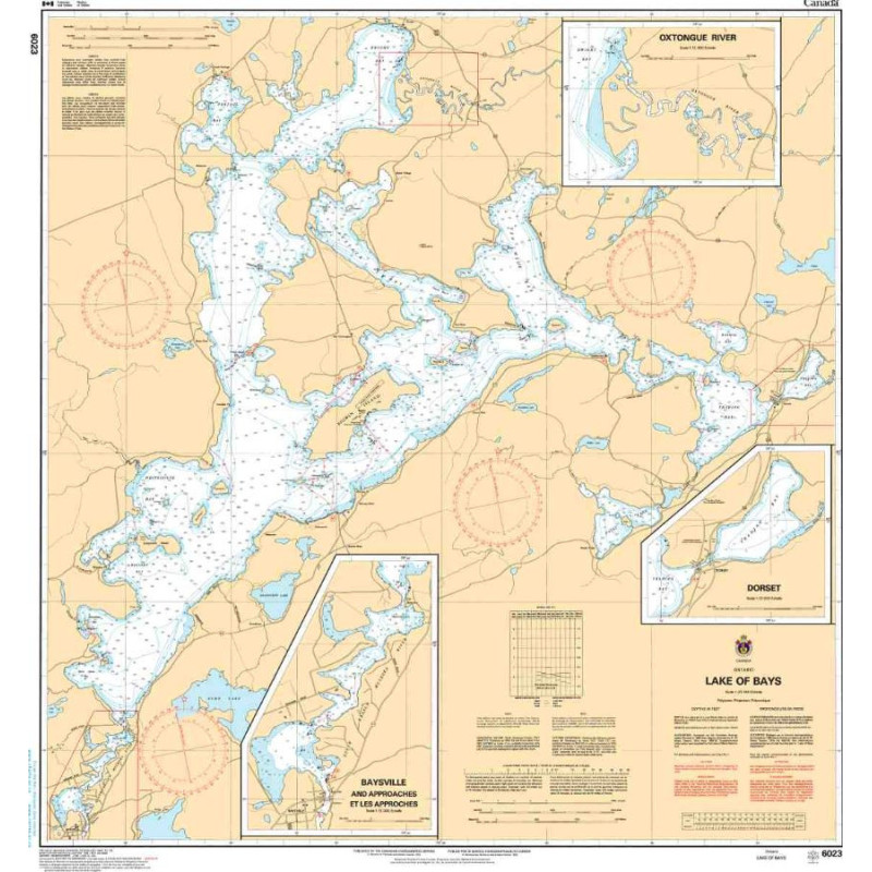 Service Hydrographique du Canada - 6023 - Lake of Bays