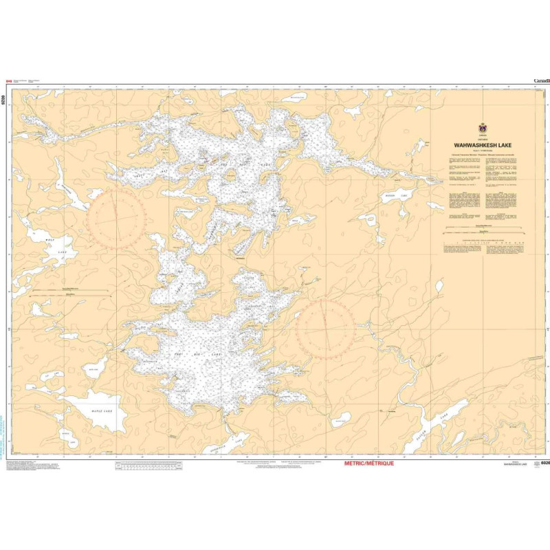 Service Hydrographique du Canada - 6026 - Wahwashkesh Lake
