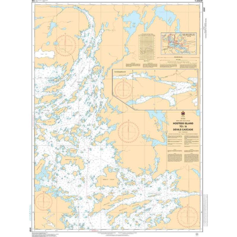 Service Hydrographique du Canada - 6107 - Hostess Island to/à Devils Cascade