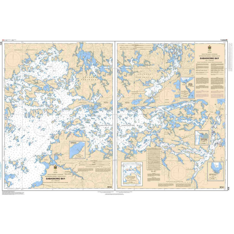 Service Hydrographique du Canada - 6214 - Sabaskong Bay