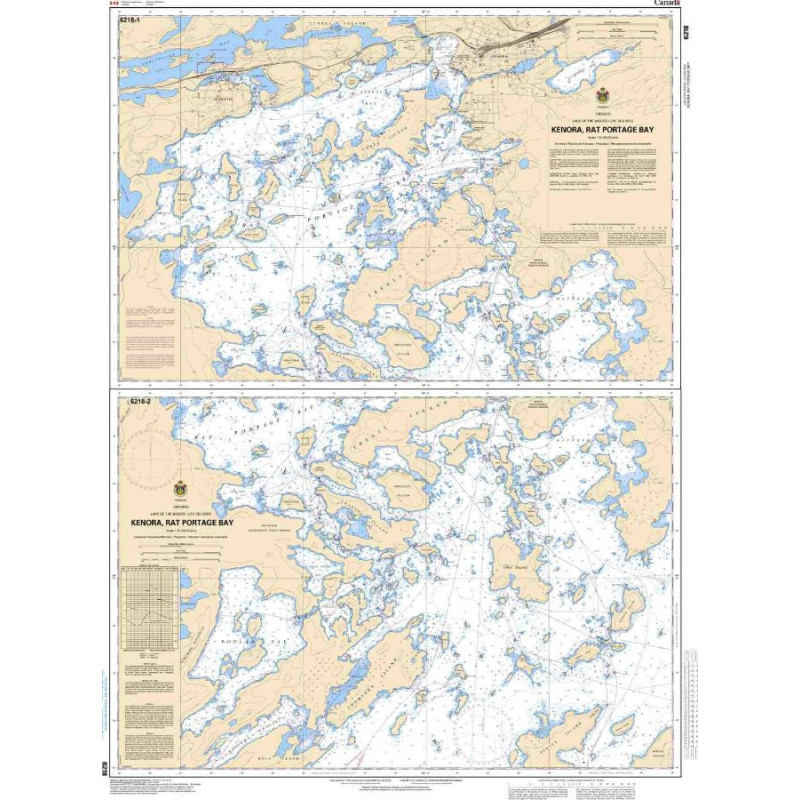 Service Hydrographique du Canada - 6218 - Kenora, Rat Portage Bay