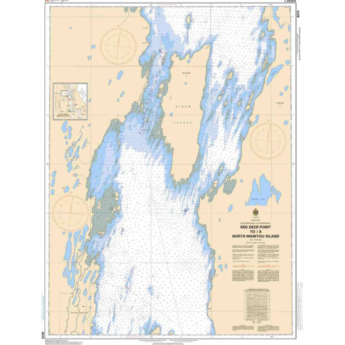 Service Hydrographique du Canada - 6272 - Red Deer Point to/à North Manitou Island