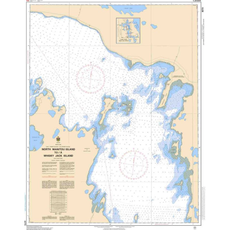 Service Hydrographique du Canada - 6273 - North Manitou Island to/à Whiskey Jack Island