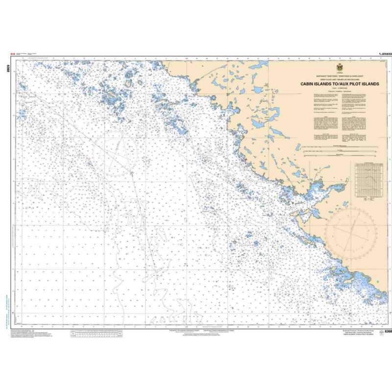 Service Hydrographique du Canada - 6368 - Cabin Islands to/aux Pilot Islands
