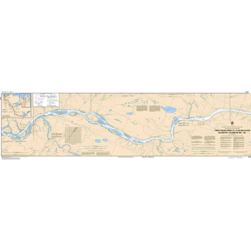 Service Hydrographique du Canada - 6415 - Three Finger Creek to/à Saline Island Kilometre 650 / Kilomètre 730 Service Hydrographique du Canada - 6415 - Three Finger Creek to/à Saline Island Kilometre 650 / Kilomètre 730