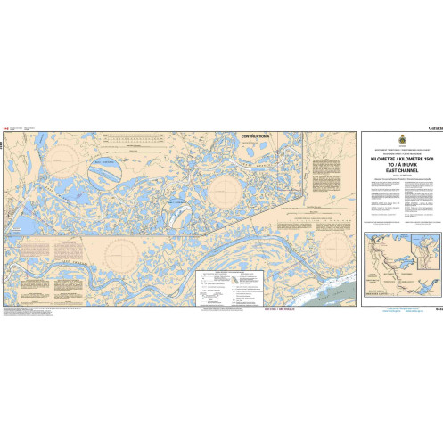 Service Hydrographique du Canada - 6432 - Kilometre/Kilomètre 1500 to/à Inuvik East Channel