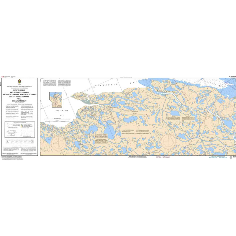 Service Hydrographique du Canada - 6441 - West Channel including/y compris Anderton Channel, Ministicoog Channel and/et Moose Ch