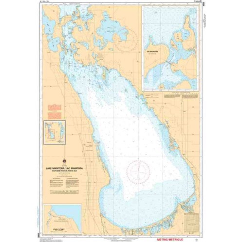 Service Hydrographique du Canada - 6505 - Lake Manitoba / Lac Manitoba (Southern Portion / Partie sud)