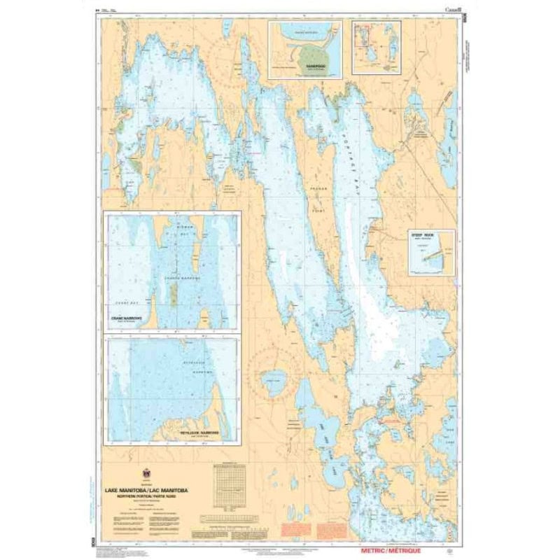 Service Hydrographique du Canada - 6506 - Lake Manitoba / Lac Manitoba (Northern Portion / Partie nord)