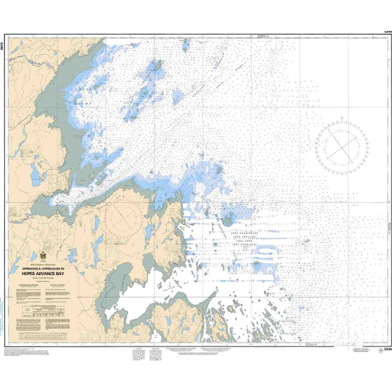 Service Hydrographique du Canada - 5348 - Approches à/Approaches to Hopes Advance Bay