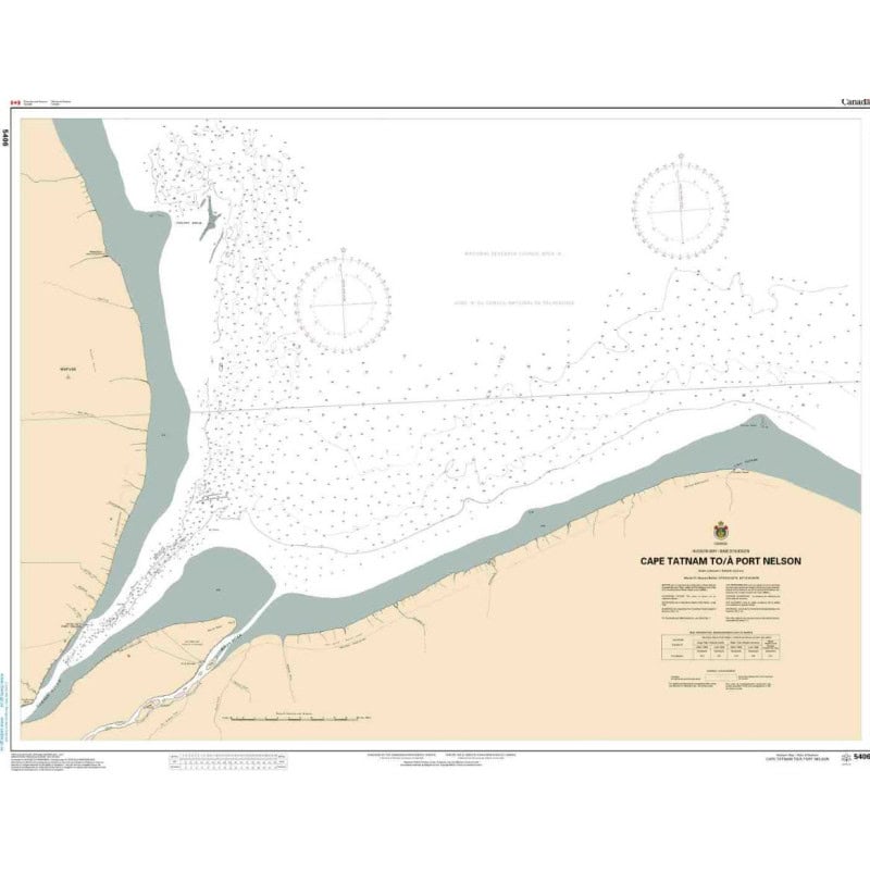 Service Hydrographique du Canada - 5406 - Cape Tatnam to/à Port Nelson