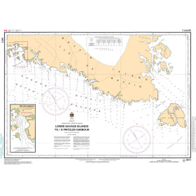 Service Hydrographique du Canada - 5411 - Lower Savage Islands to/à Pritzler Harbour