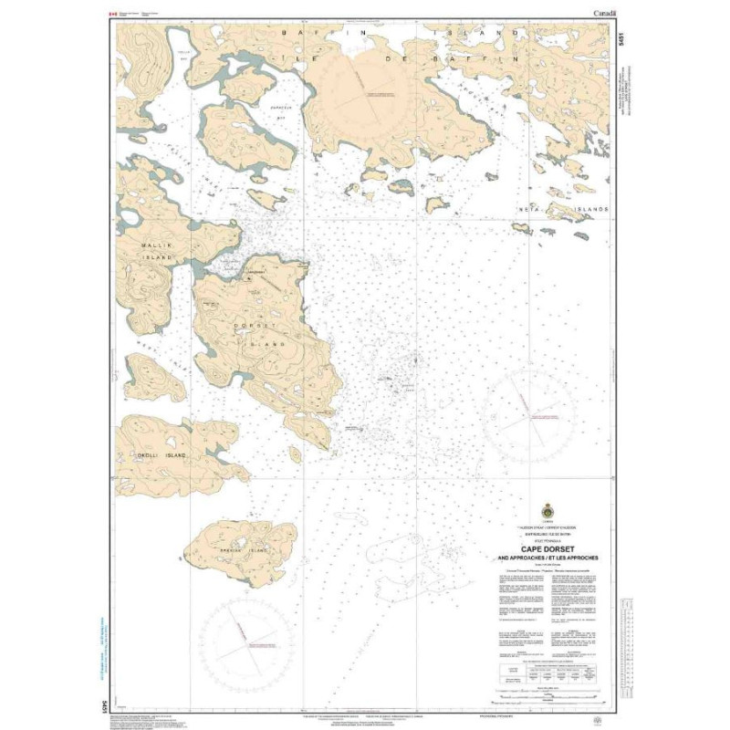 Service Hydrographique du Canada - 5451 - Cape Dorset and Approaches/et les Approches