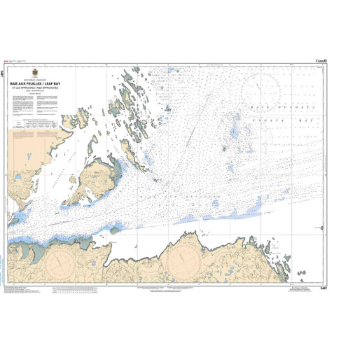 Service Hydrographique du Canada - 5467 - Baie aux feuilles / Leaf Bay et les Approches / and Approaches Service Hydrographique du Canada - 5467 - Baie aux feuilles / Leaf Bay et les Approches / and Approaches