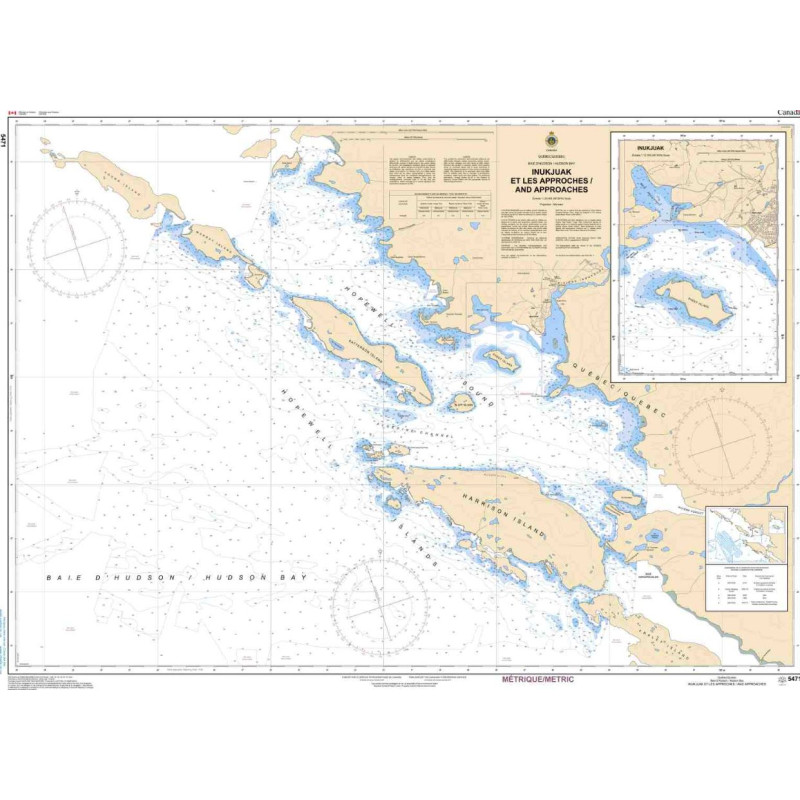 Service Hydrographique du Canada - 5471 - Inukjuak et les Approches and Approaches