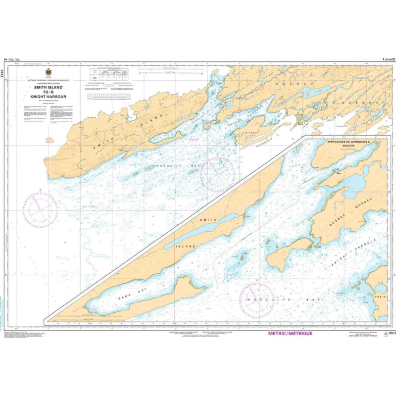 Service Hydrographique du Canada - 5512 - Smith Island to/à Knight Harbour