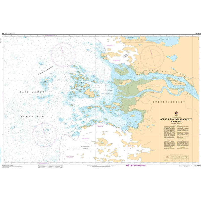 Service Hydrographique du Canada - 5720 - Approches à/Approaches to Chisasibi