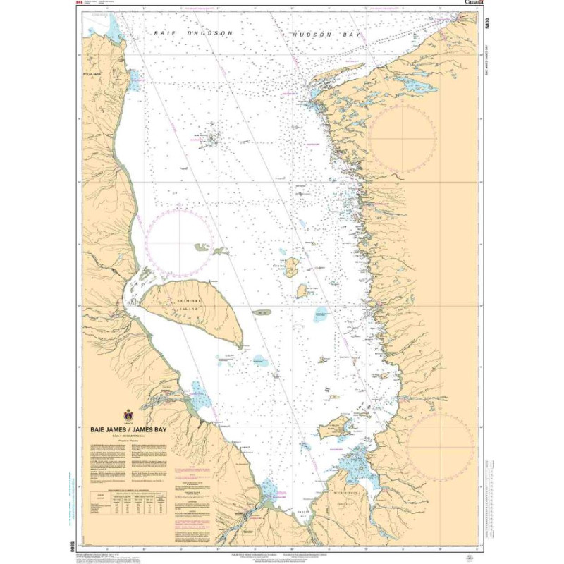 Service Hydrographique du Canada - 5800 - Baie James/James Bay