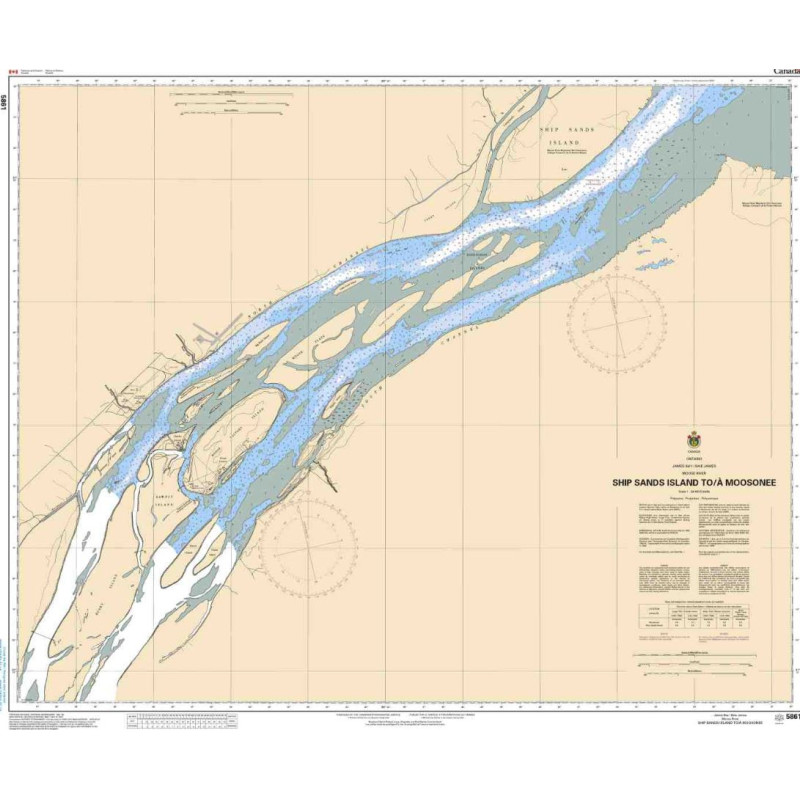 Service Hydrographique du Canada - 5861 - Ship Sands Island to/à Moosonee