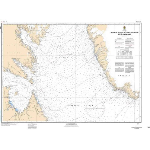 Service Hydrographique du Canada - 7011 - Hudson Strait/Détroit D'Hudson to/à Groenland Service Hydrographique du Canada - 7011 - Hudson Strait/Détroit D'Hudson to/à Groenland