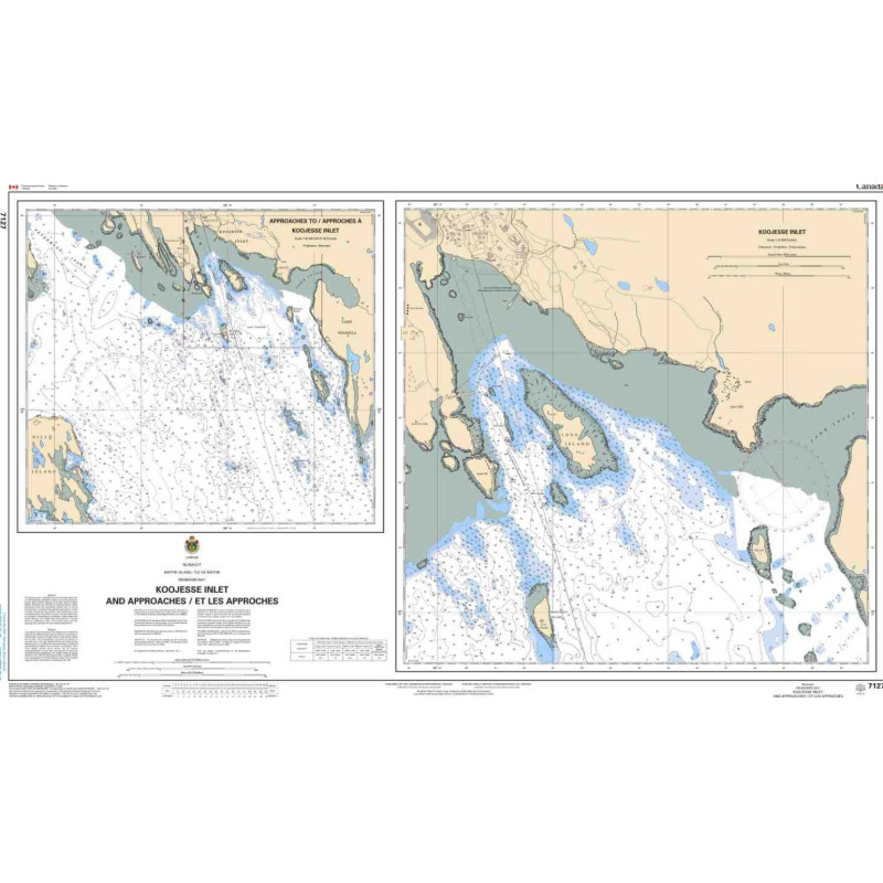 Service Hydrographique du Canada - 7127 - Koojesse Inlet and Approaches/et les Approches