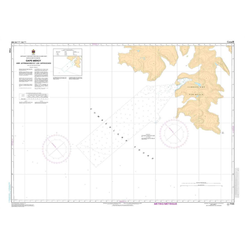 Service Hydrographique du Canada - 7136 - Cape Mercy and Approaches/et les Approches