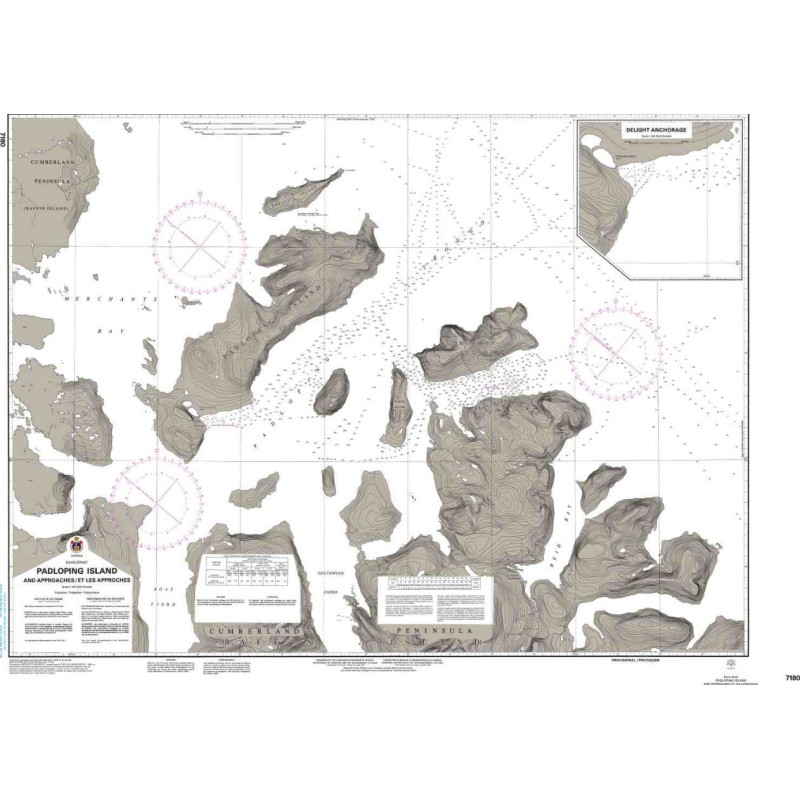 Service Hydrographique du Canada - 7180 - Padloping Island and Approaches/ et les Approches