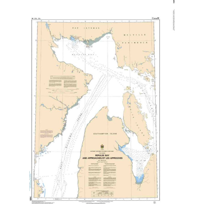 Service Hydrographique du Canada - 7405 - Repulse Bay and Approaches/ Et Les Approches