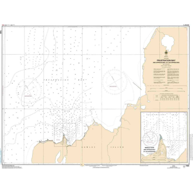 Service Hydrographique du Canada - 7465 - Frustration Bay and Approaches/et les Approches