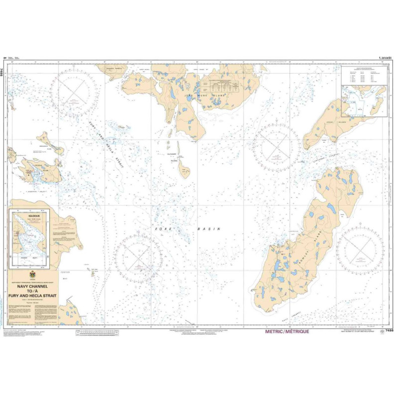 Service Hydrographique du Canada - 7486 - Navy Channel to/à Fury and Hecla Strait