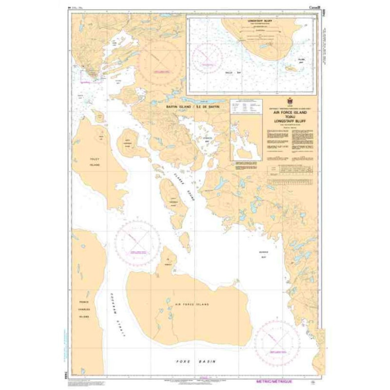 Service Hydrographique du Canada - 7488 - Air Force Island to/au Longstaff Bluff