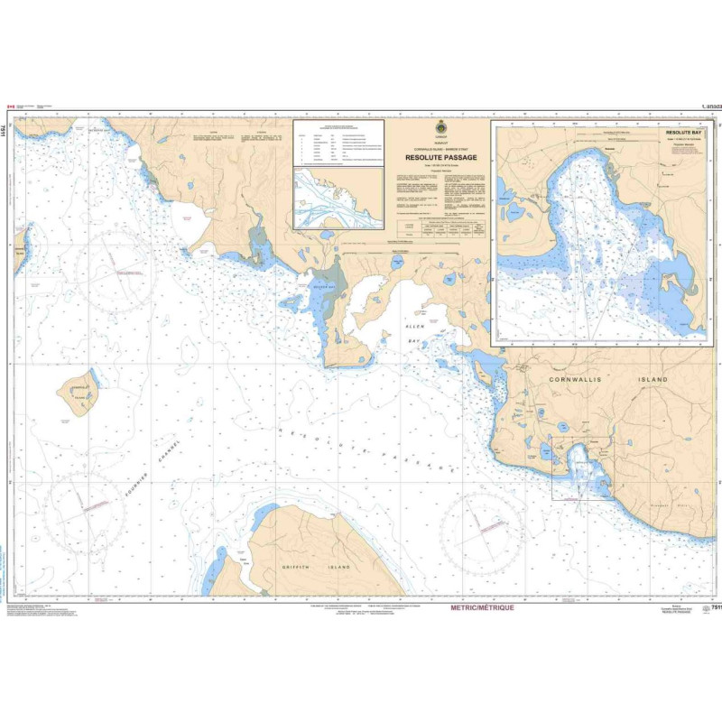 Service Hydrographique du Canada - 7511 - Resolute Passage