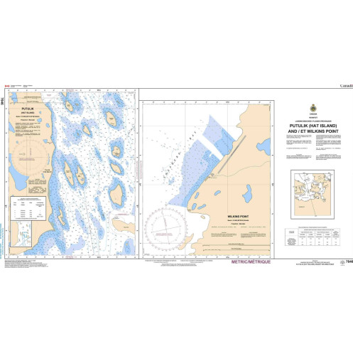 Service Hydrographique du Canada - 7646 - Putulik (Hat Island) and/et Wilkins Point