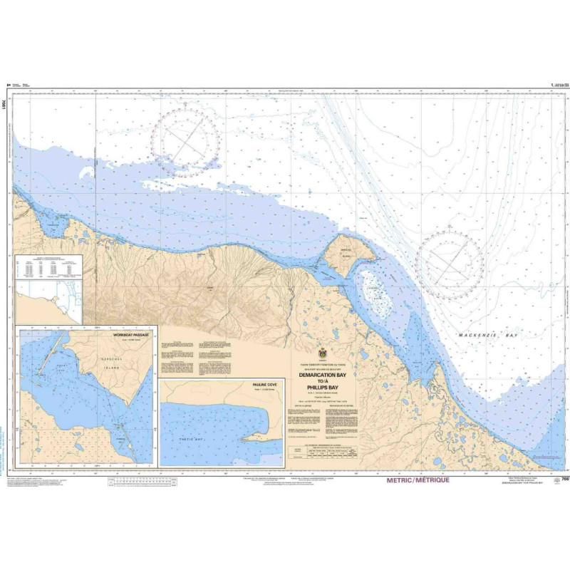 Service Hydrographique du Canada - 7661 - Demarcation Bay to/à Philips Bay