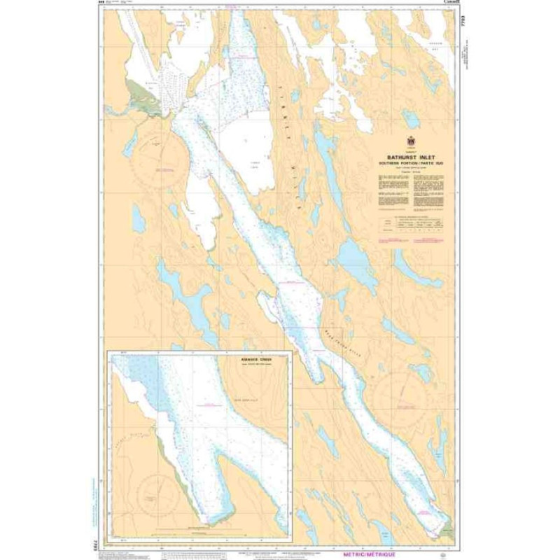 SHC - 7793 - carte marine - Bathurst Inlet - Southern Portion/Partie sud