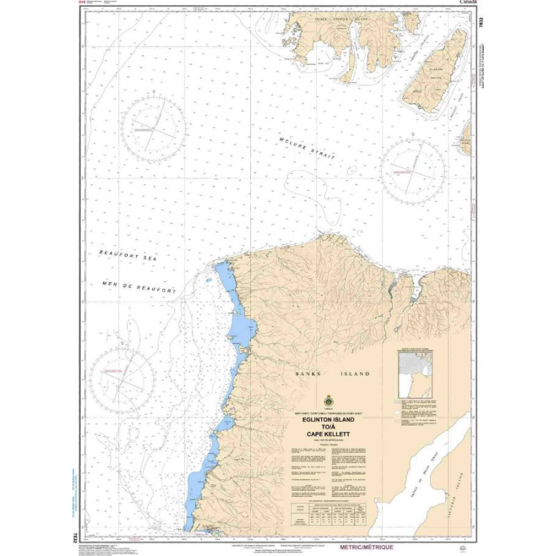 Service Hydrographique du Canada - 7832 - Eglington Island to/à Cape Kellett