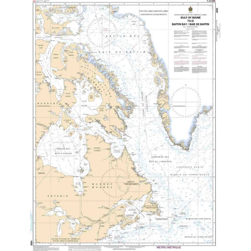 Service Hydrographique du Canada - 4000 - Gulf of Maine to/à Baffin Bay / Baie de Baffin