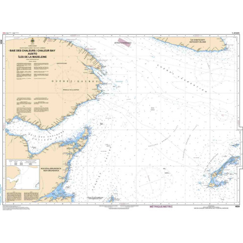 Service Hydrographique du Canada - 4024 - Baie des Chaleurs/Chaleur Bay aux/to Îles de la Madeleine