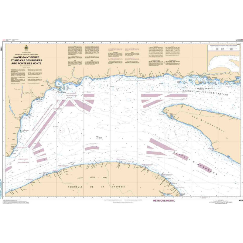 Service Hydrographique du Canada - 4026 - Havre Saint-Pierre et/and Cap des Rosiers à/to Pointe des Monts